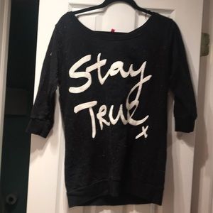 Black lounge wear top